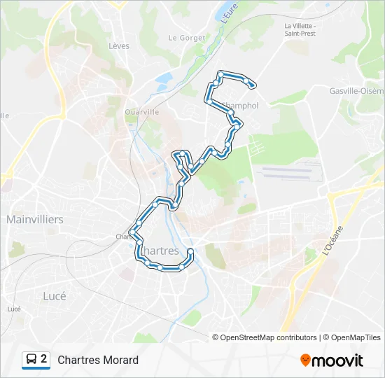 2 Bus Line Map