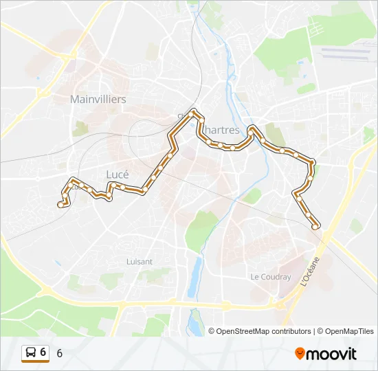 6 Bus Line Map