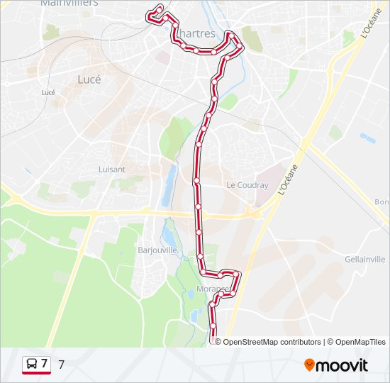 7 Bus Line Map