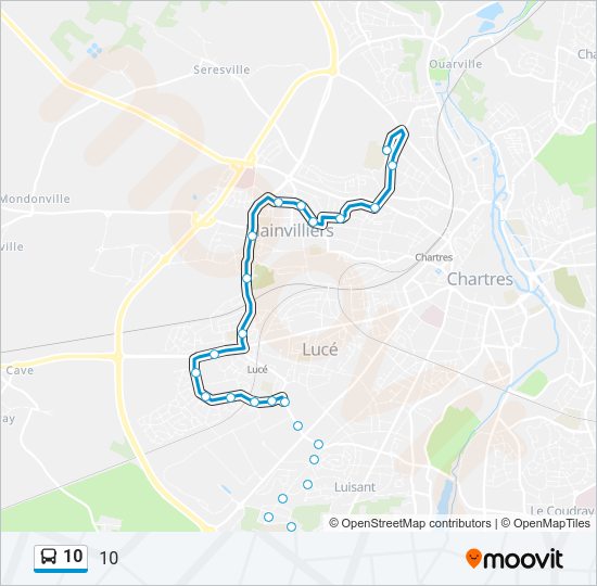 10 Bus Line Map