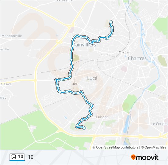10 Bus Line Map
