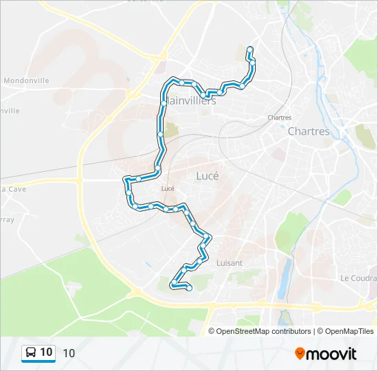 10 Bus Line Map