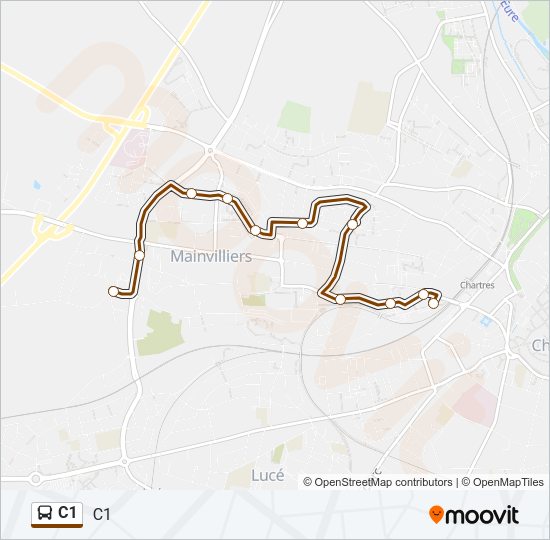 C1 Bus Line Map