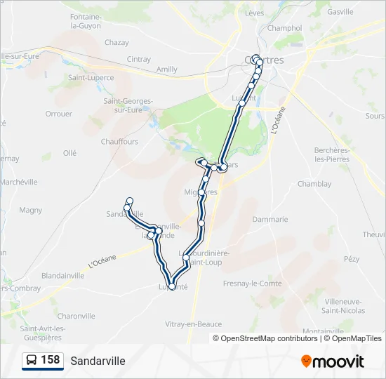 158 Bus Line Map