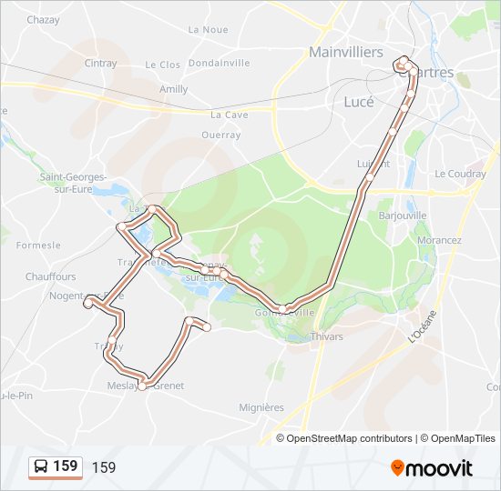 159 Bus Line Map