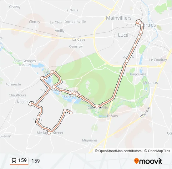 159 Bus Line Map