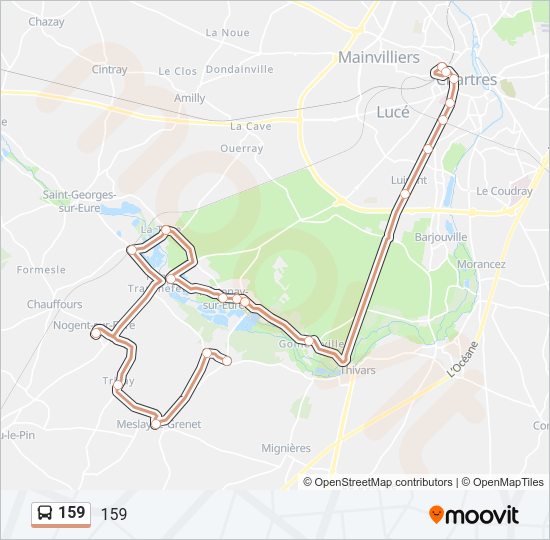 159 Bus Line Map