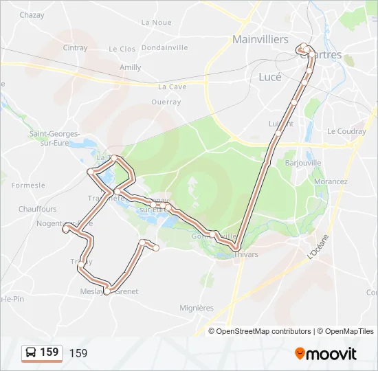159 Bus Line Map