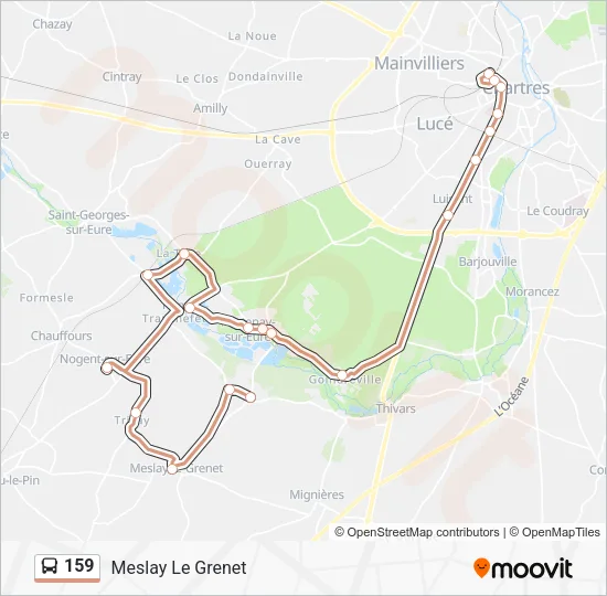 159 Bus Line Map