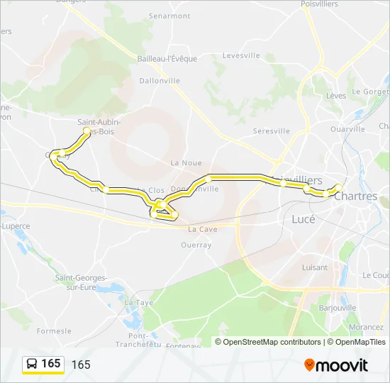 165 Bus Line Map