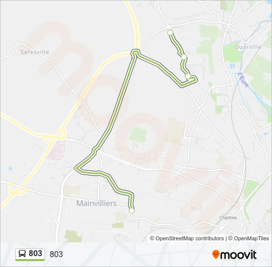 803 Bus Line Map