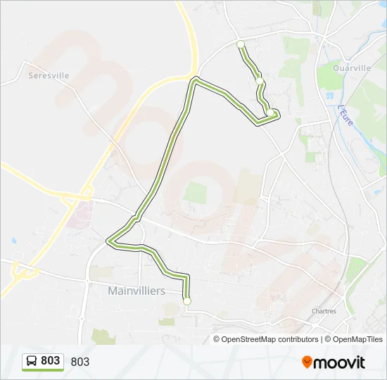 803 Bus Line Map