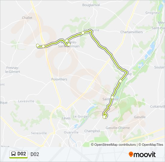 D02 Bus Line Map