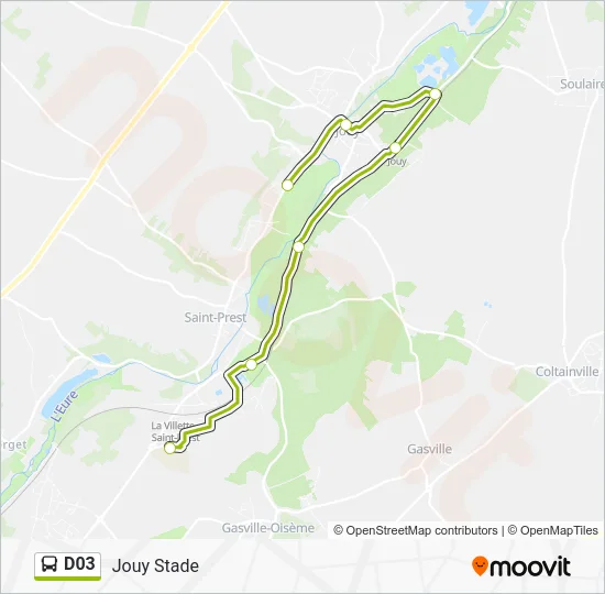 D03 Bus Line Map