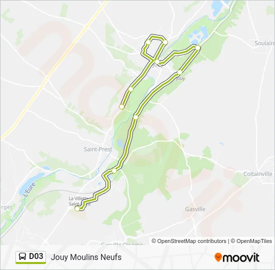D03 Bus Line Map