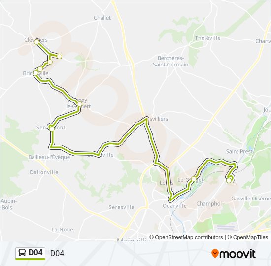 D04 Bus Line Map