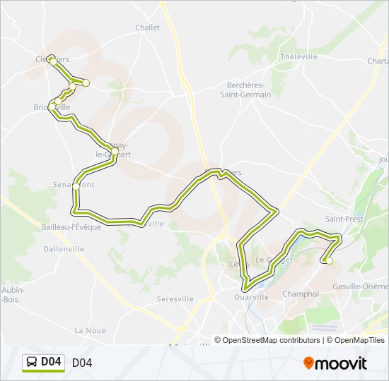 D04 Bus Line Map