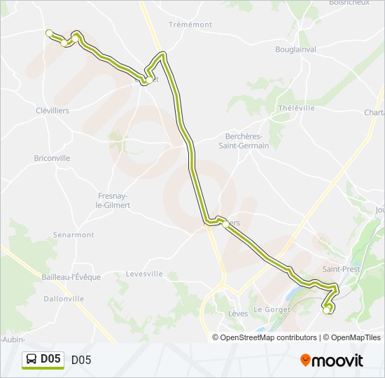 D05 Bus Line Map
