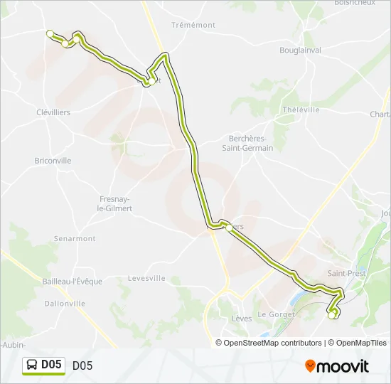 D05 Bus Line Map