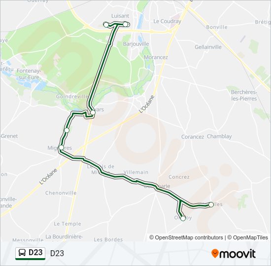 D23 Bus Line Map