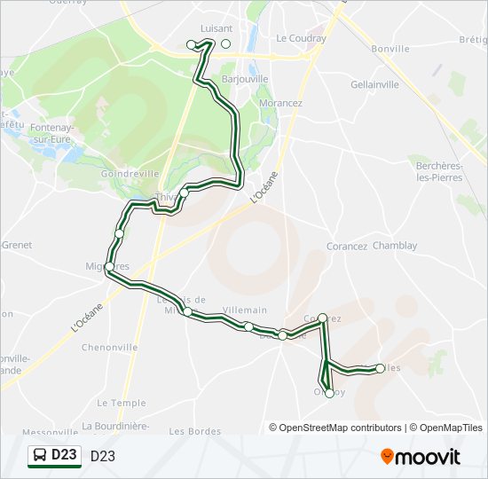 D23 Bus Line Map