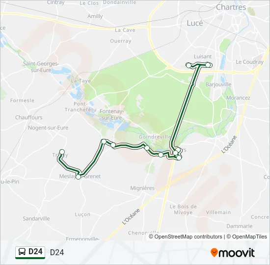 D24 Bus Line Map