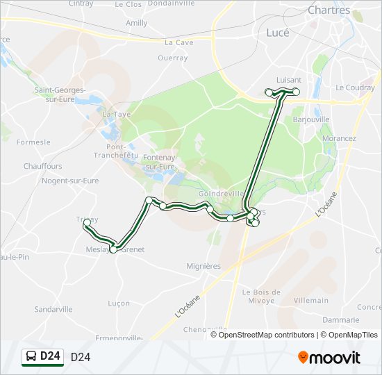 D24 Bus Line Map