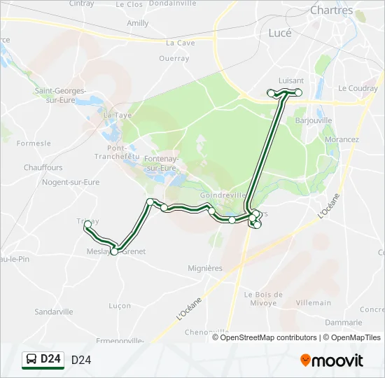 D24 Bus Line Map