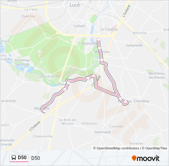 D50 Bus Line Map