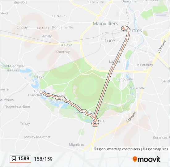 1589 Bus Line Map