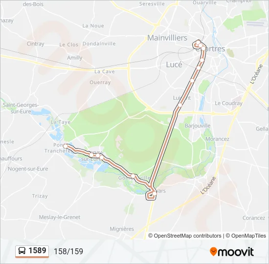1589 Bus Line Map