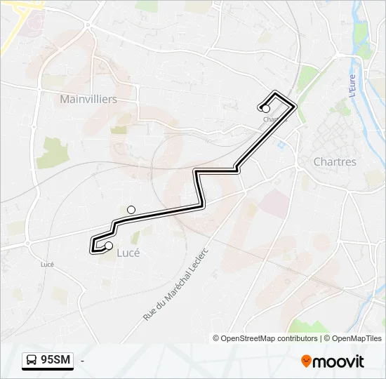 95SM Bus Line Map