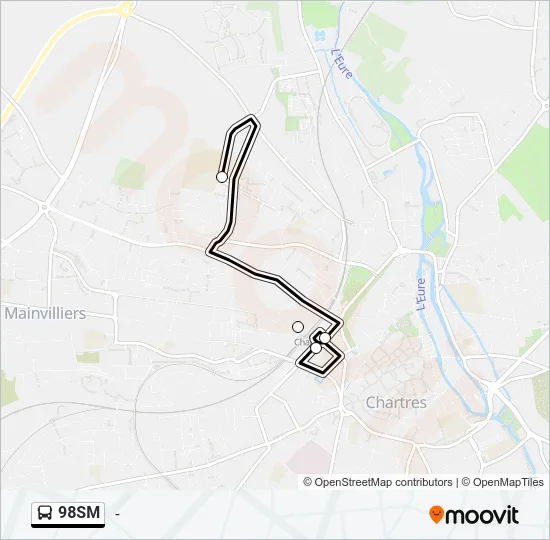 98SM Bus Line Map