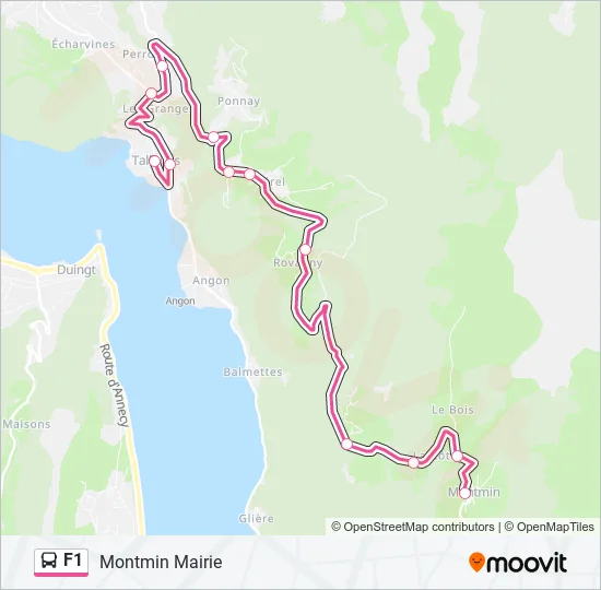 F1 Bus Line Map