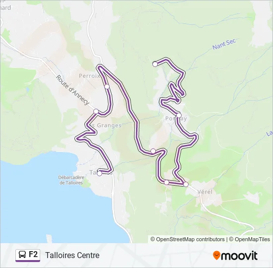 F2 Bus Line Map