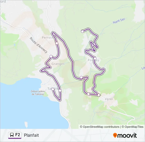 F2 Bus Line Map