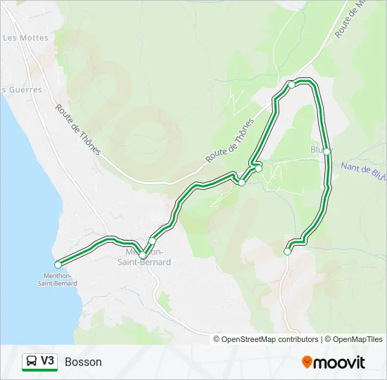 V3 Bus Line Map