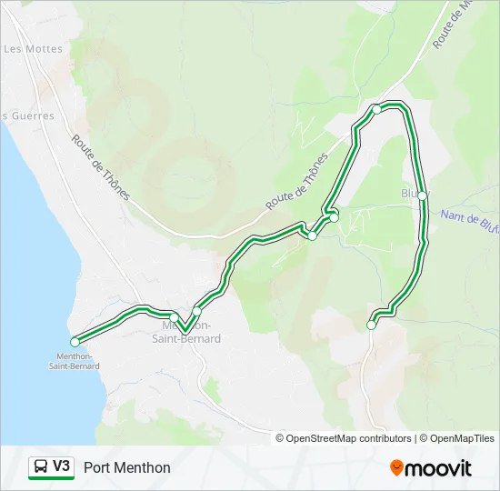 V3 Bus Line Map