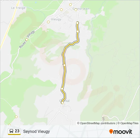 23 Bus Line Map