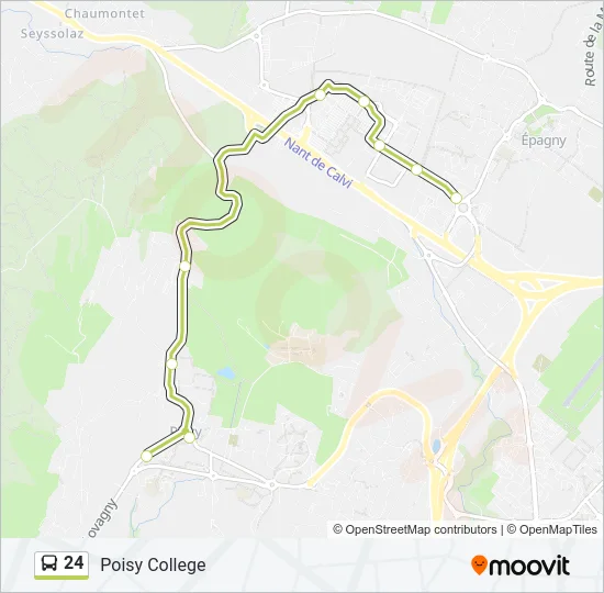 24 Bus Line Map