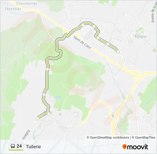 24 Bus Line Map