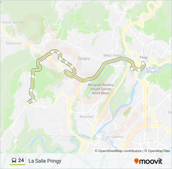 24 Bus Line Map