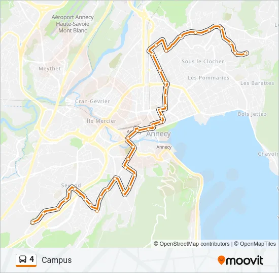 4 Bus Line Map