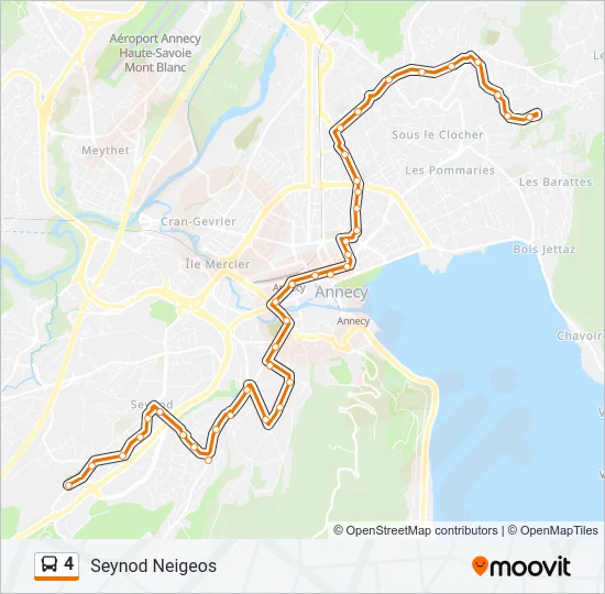 4 Bus Line Map