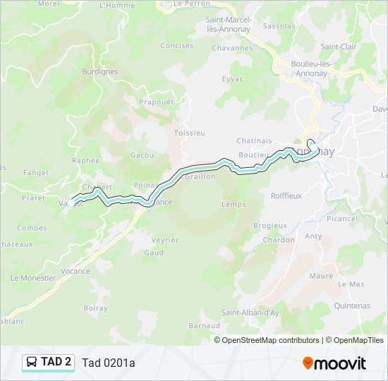 TAD 2 bus Line Map