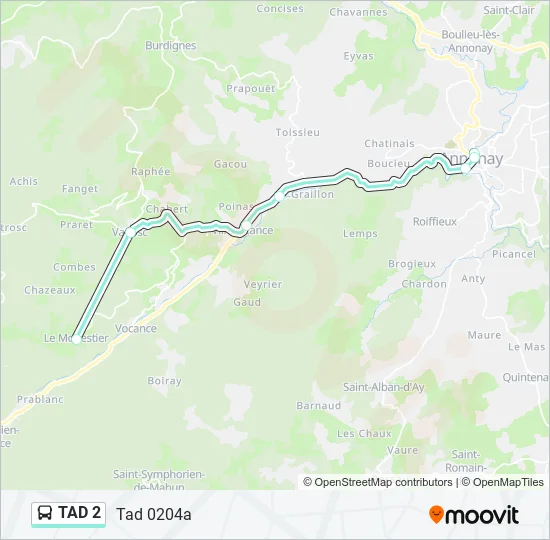 TAD 2 Bus Line Map
