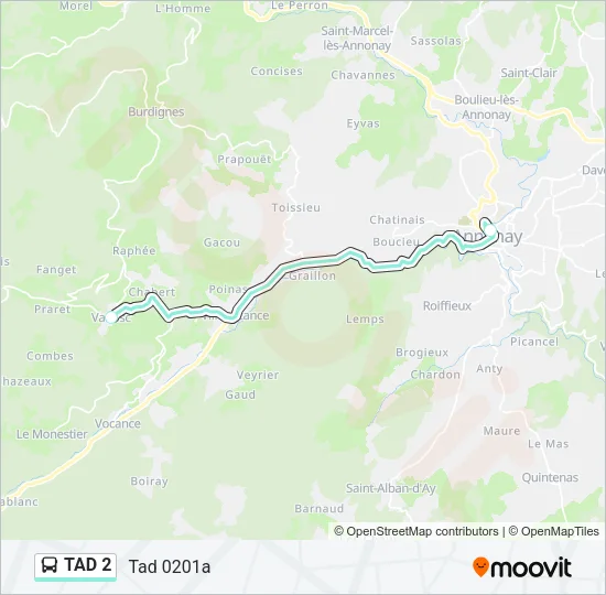 TAD 2 Bus Line Map
