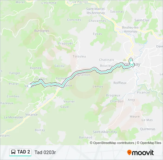 TAD 2 Bus Line Map