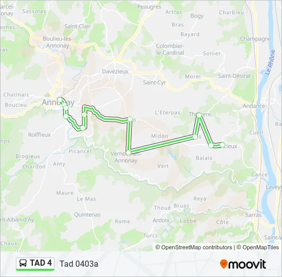 TAD 4 Bus Line Map