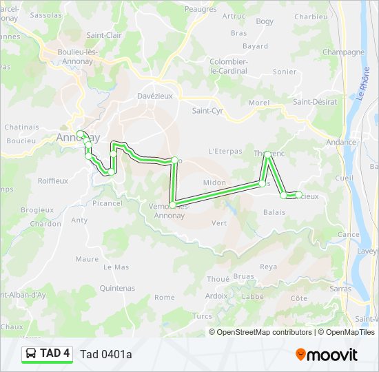 TAD 4 bus Line Map